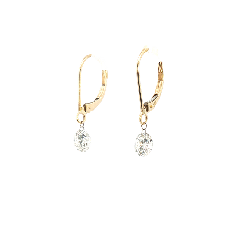 Classic & Contemporary 14K Yellow Gold 2.0 Carat Lab-Grown Diamond Dangle Earrings