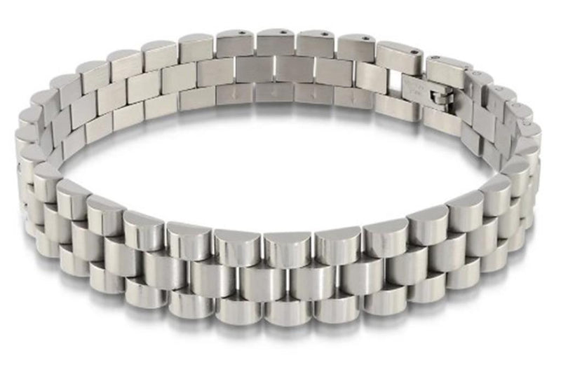 Bold & Stylish Alternative Metal Bracelets Stainless Steel Watch Link Bracelet, 8.5 Inch