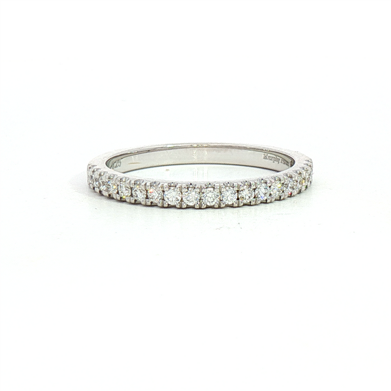 MPJ Exclusive Elegant Diamond Bands 14K Gold White Stackable 1/4 Carats Diamond Anniversary Band